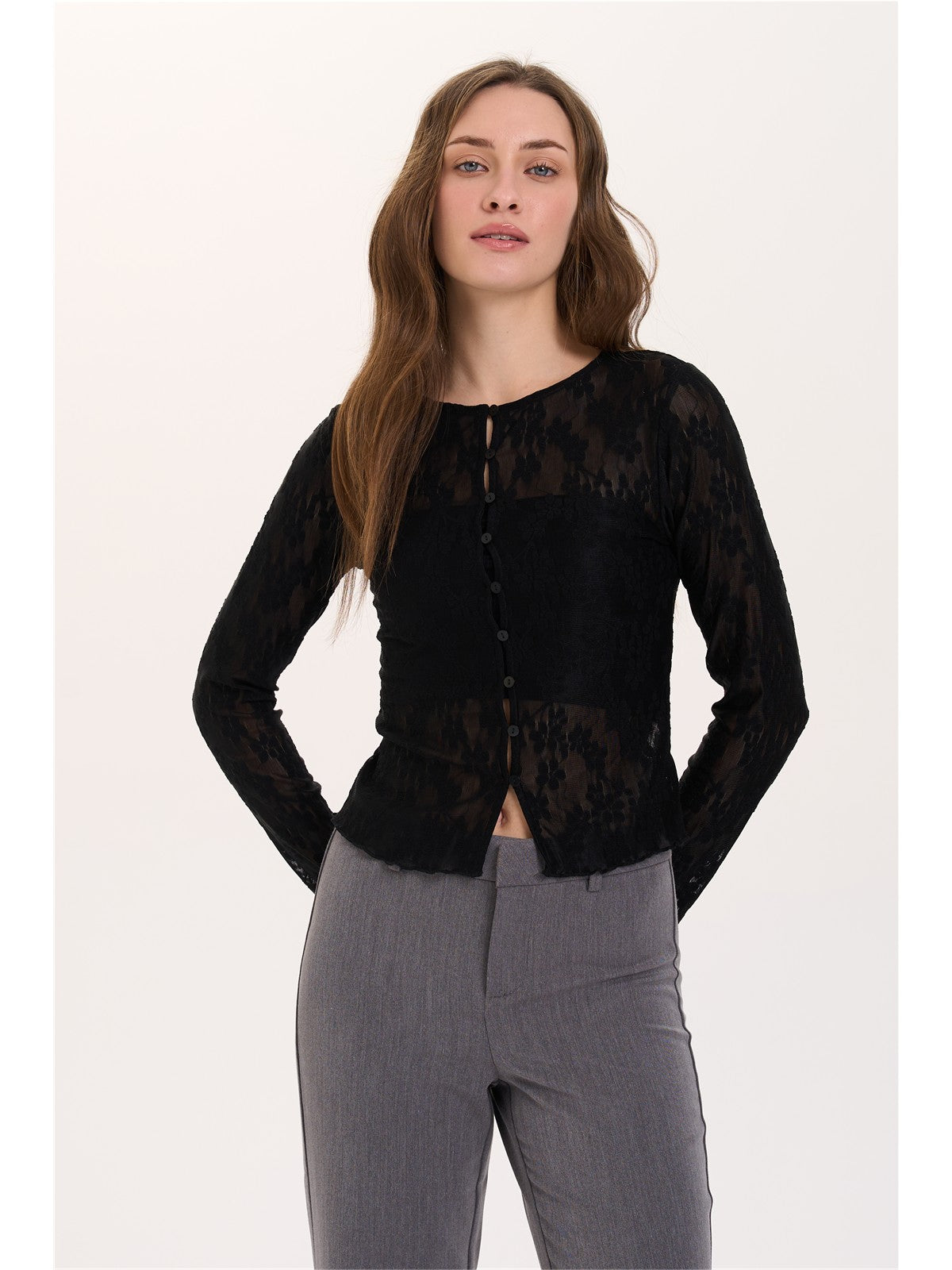 Shirt aus Spitze
