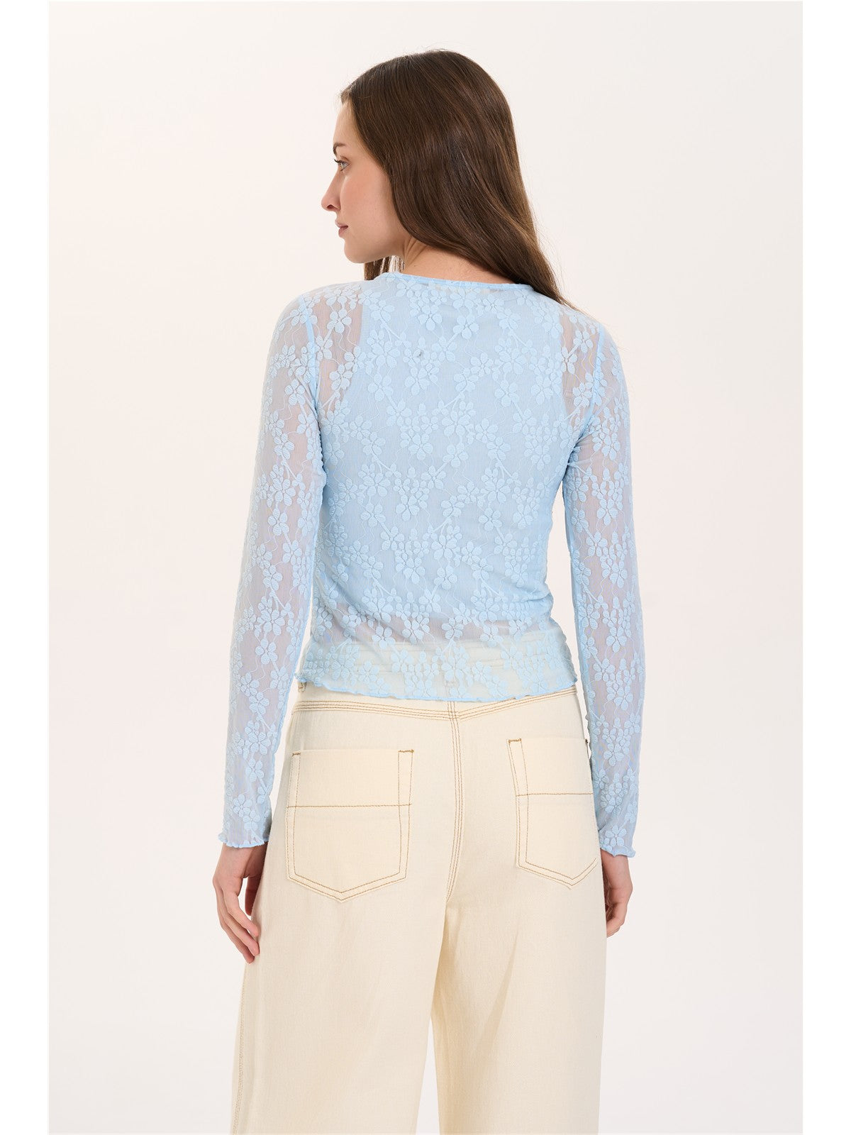 Shirt aus Spitze