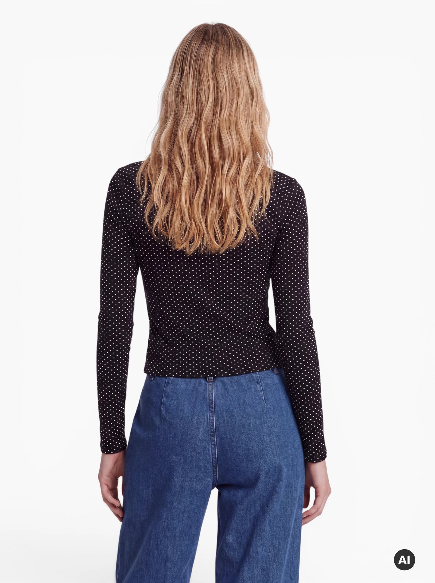Cardigan gepunktet