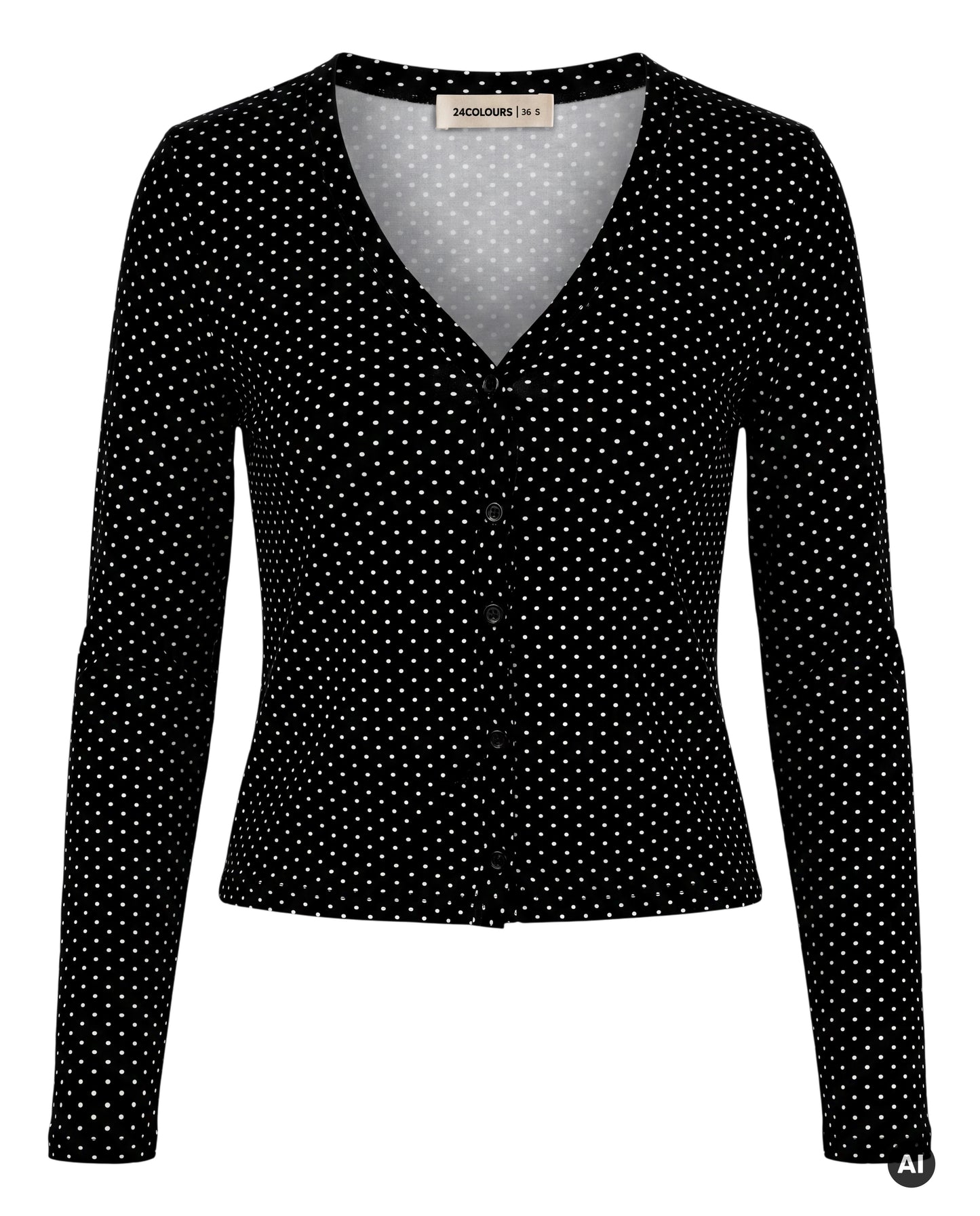 Cardigan gepunktet
