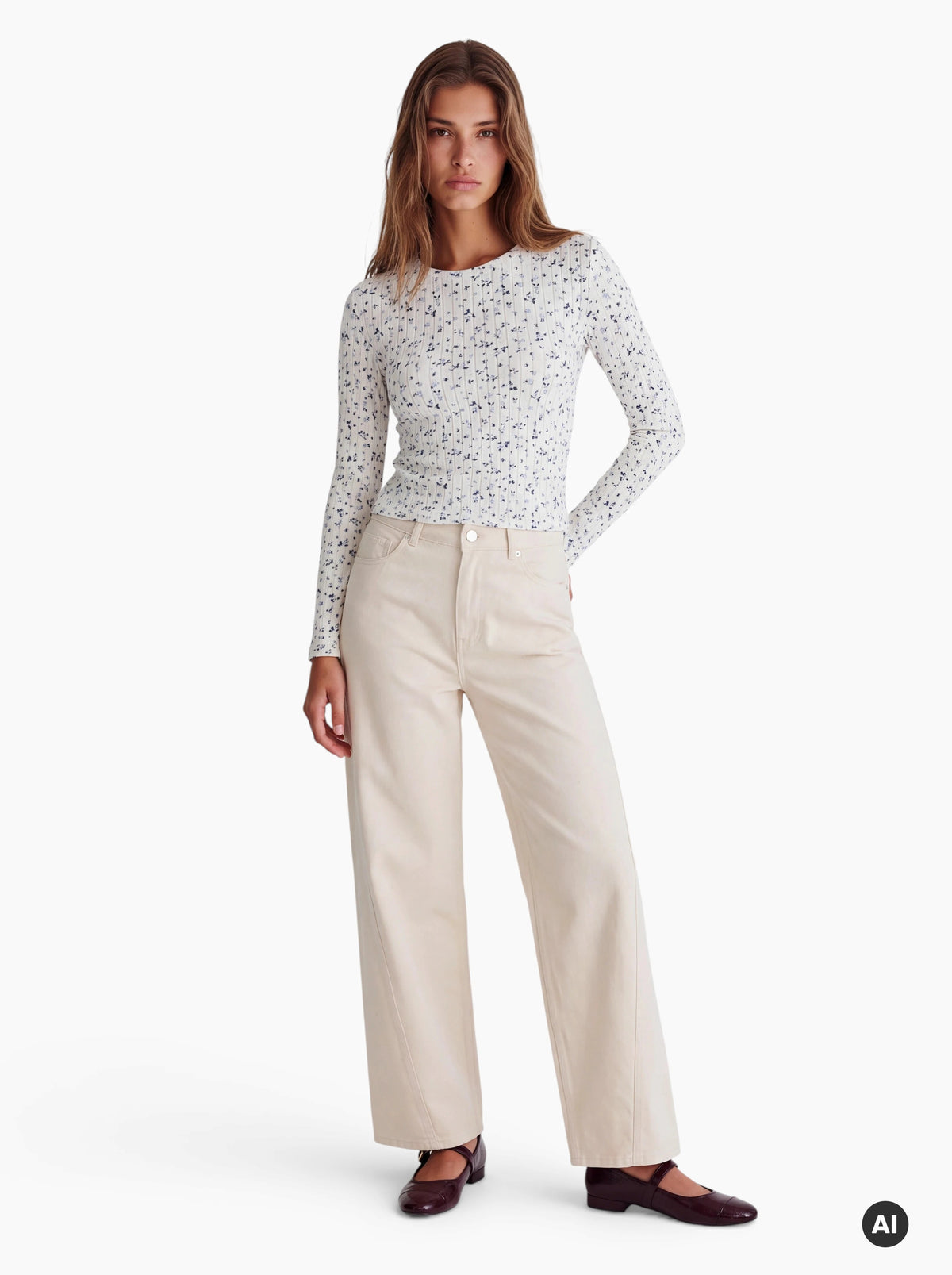 Shirt mit floralem Muster