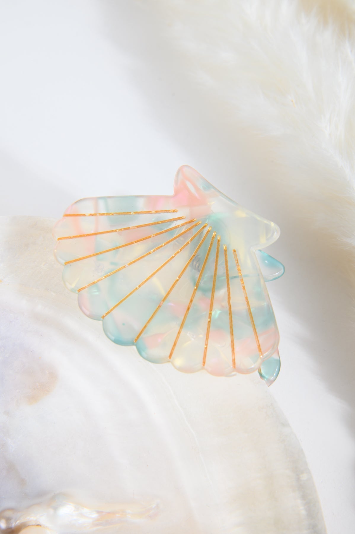 Haarklammer gemustert