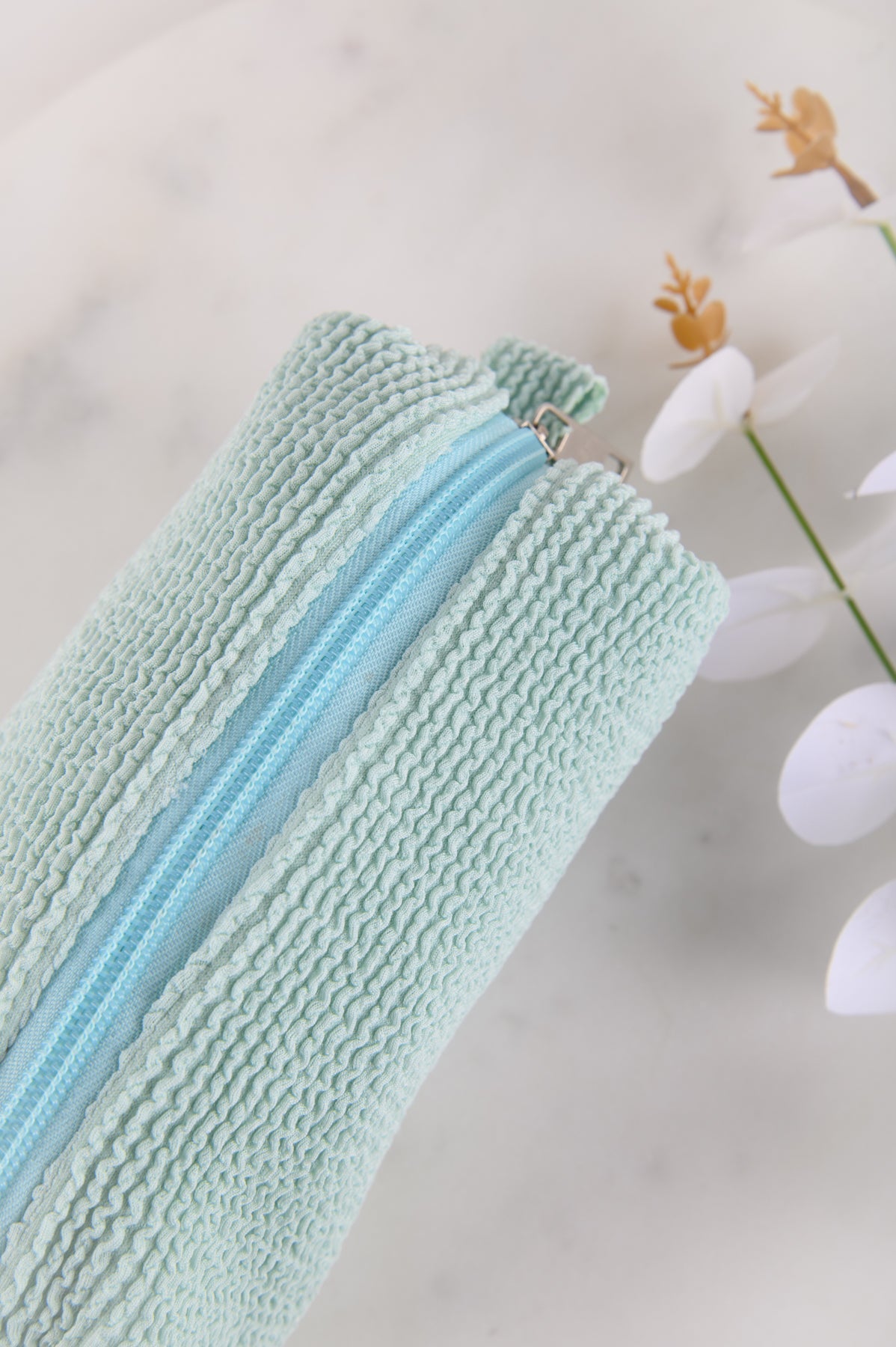 Kosmetiktasche in Grün