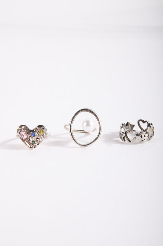 Ring Set in Silber