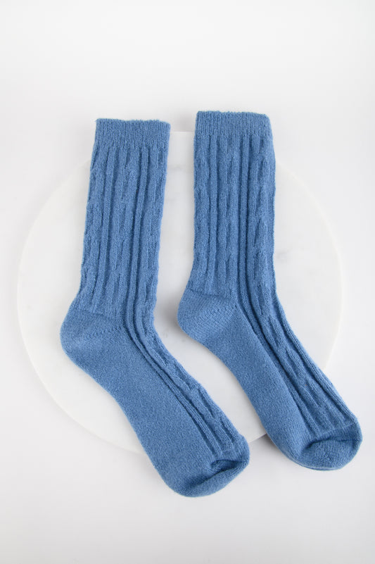Socken in Blau
