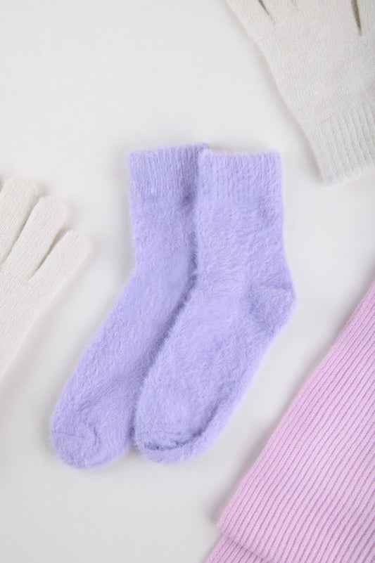 Socken in Lila