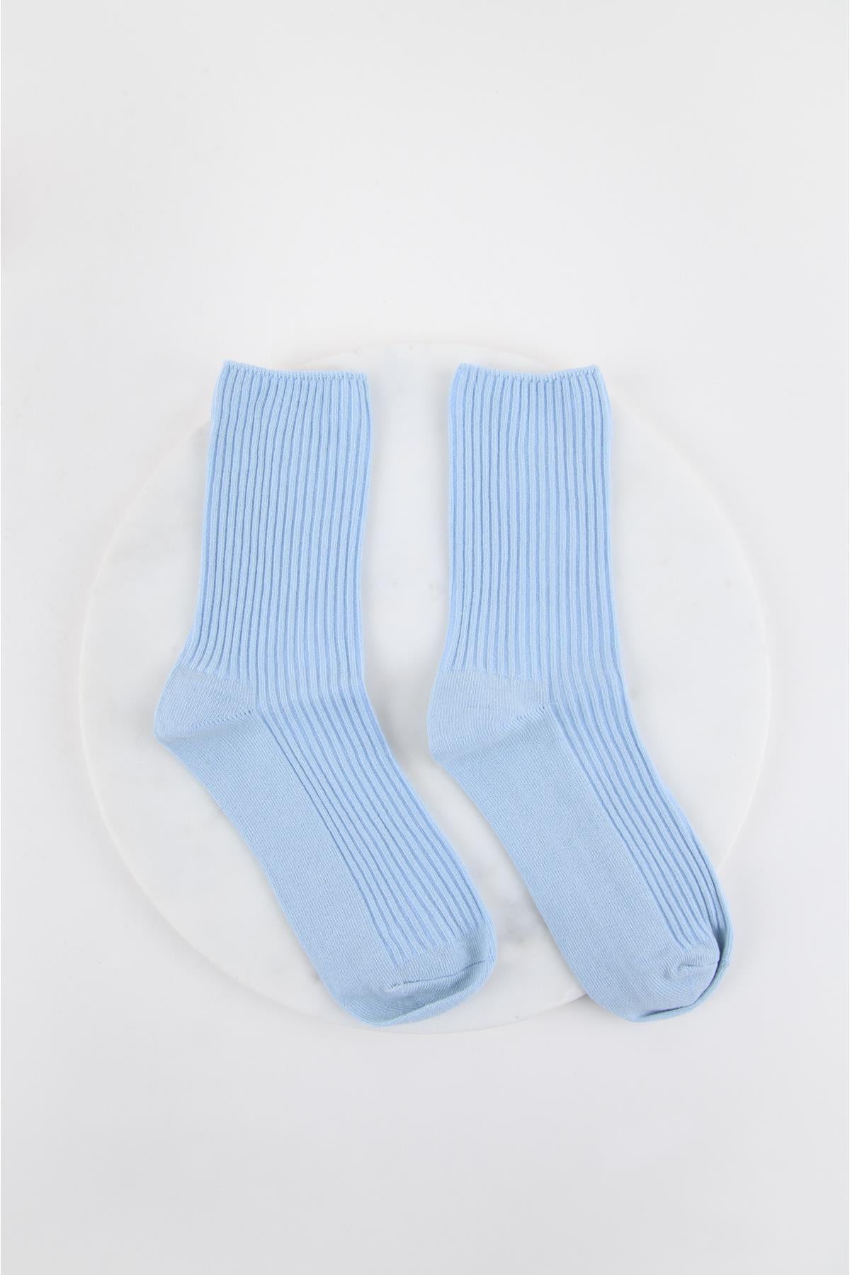 Socken in Blau