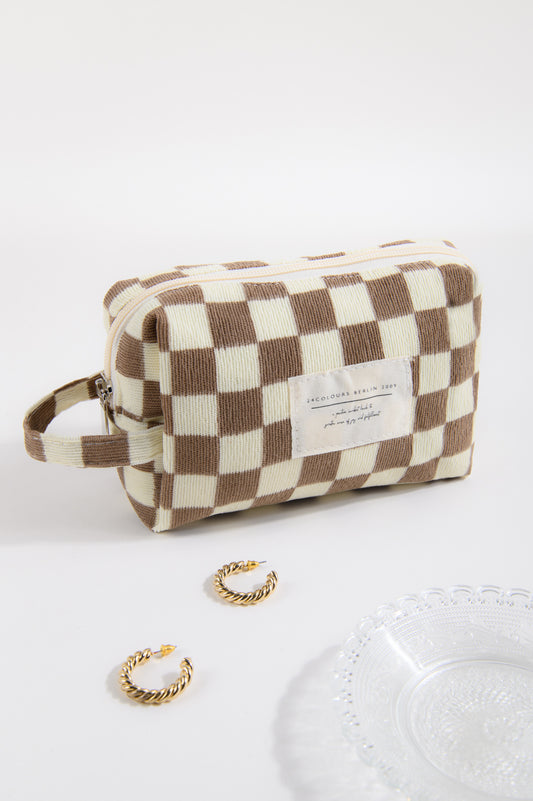 Kosmetiktasche gemustert