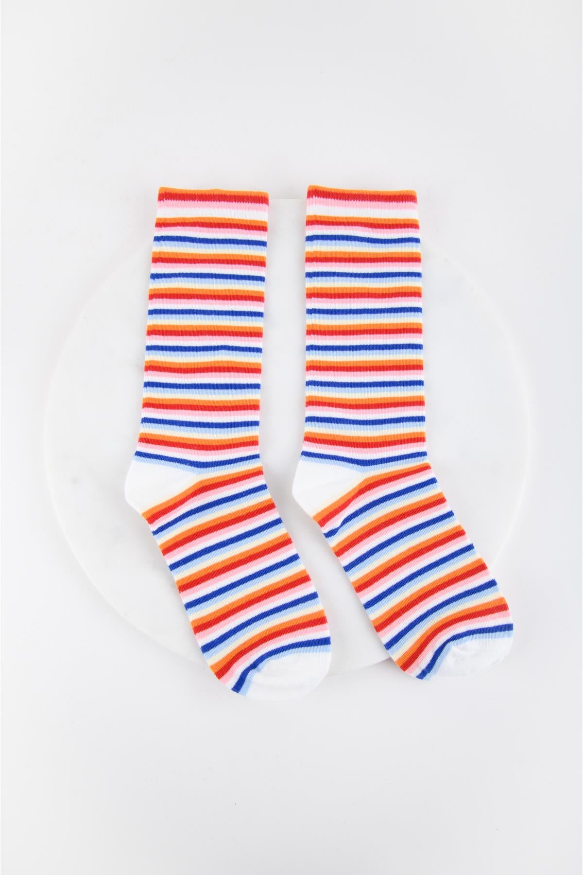 Socken gestreift
