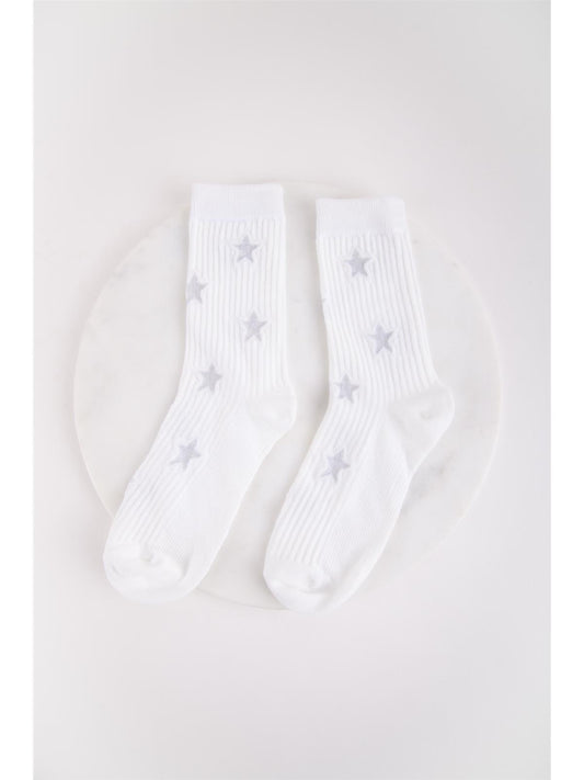 Socken mit Stickerei