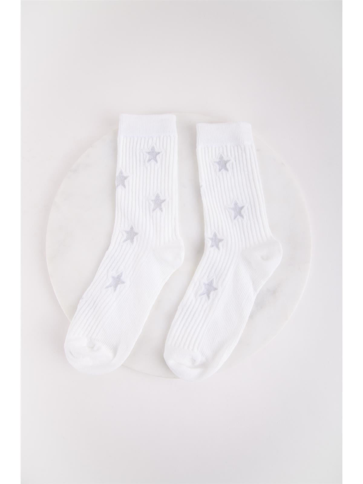 Socken mit Stickerei