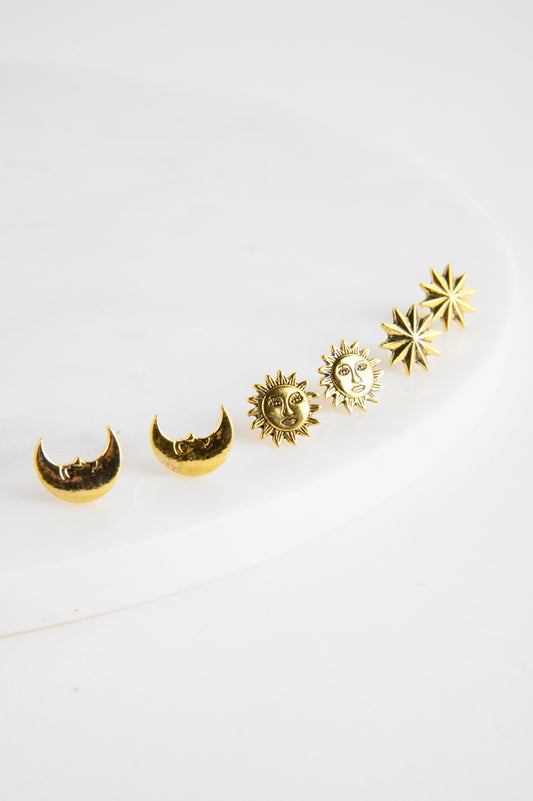 Ohrring Set in Gold