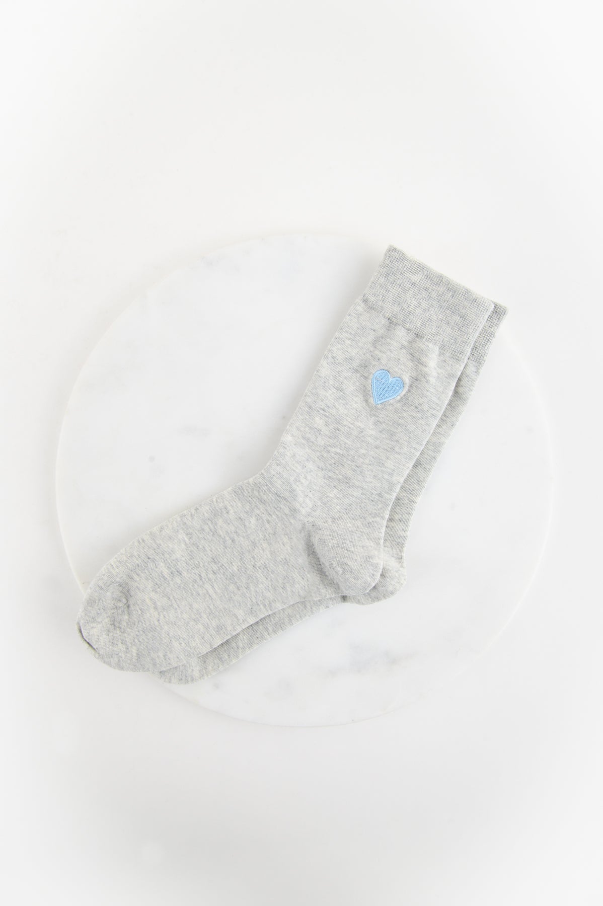 Socken grau melliert