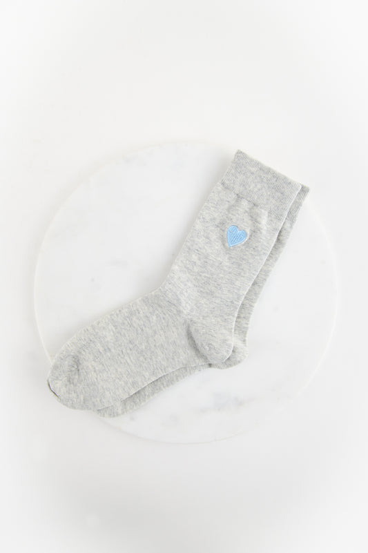Socken grau melliert