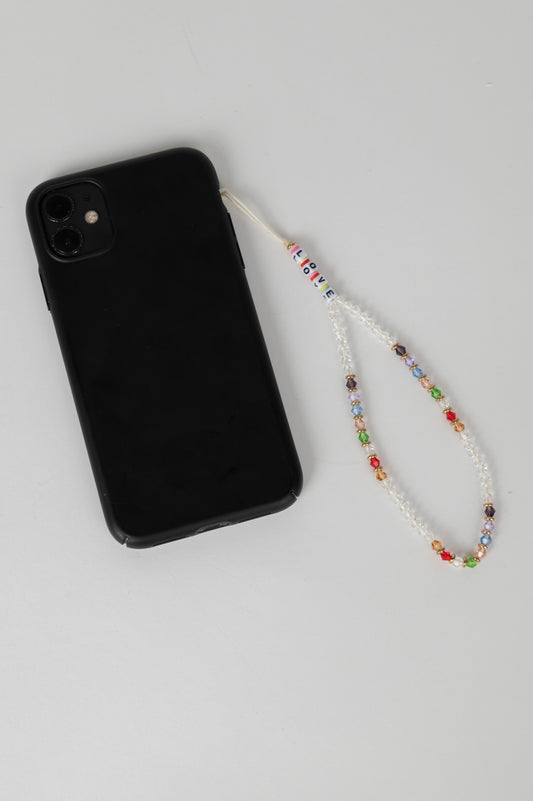 Handykette mit Perlen