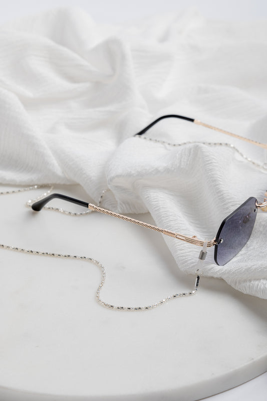 Sonnenbrillen Kette silber