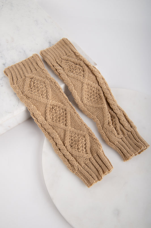 Handstulpen beige