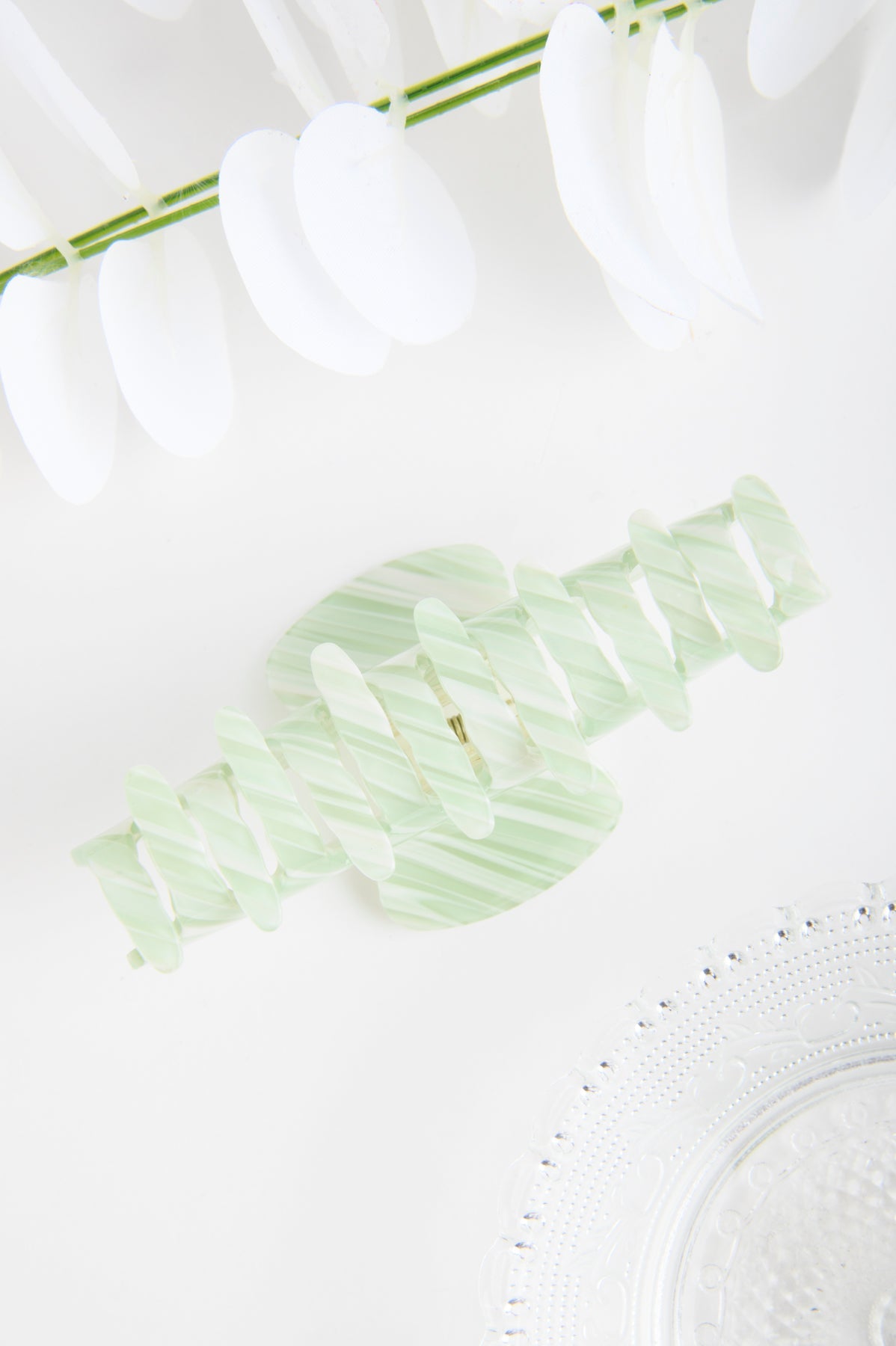 Haarklammer in Grün