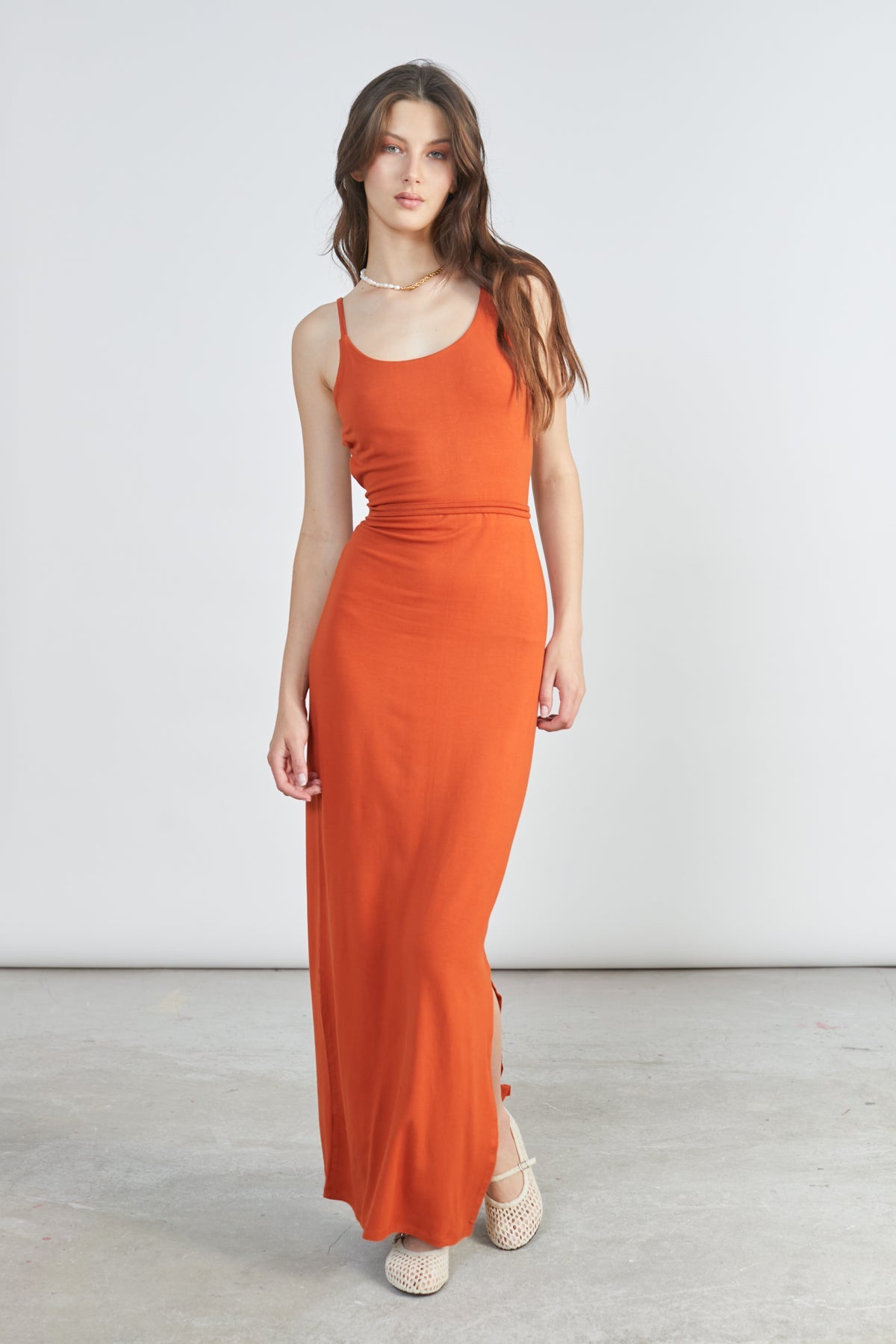 Kleid in Orange
