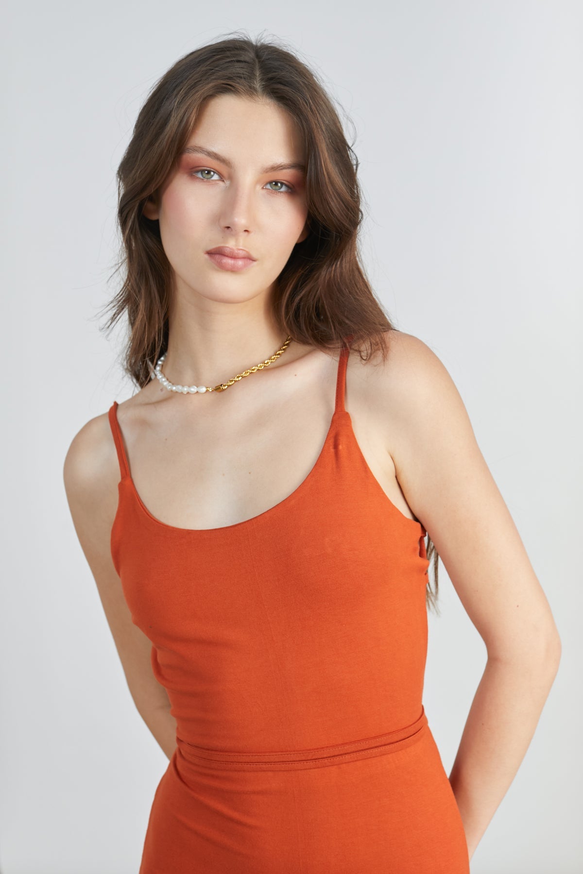 Kleid in Orange