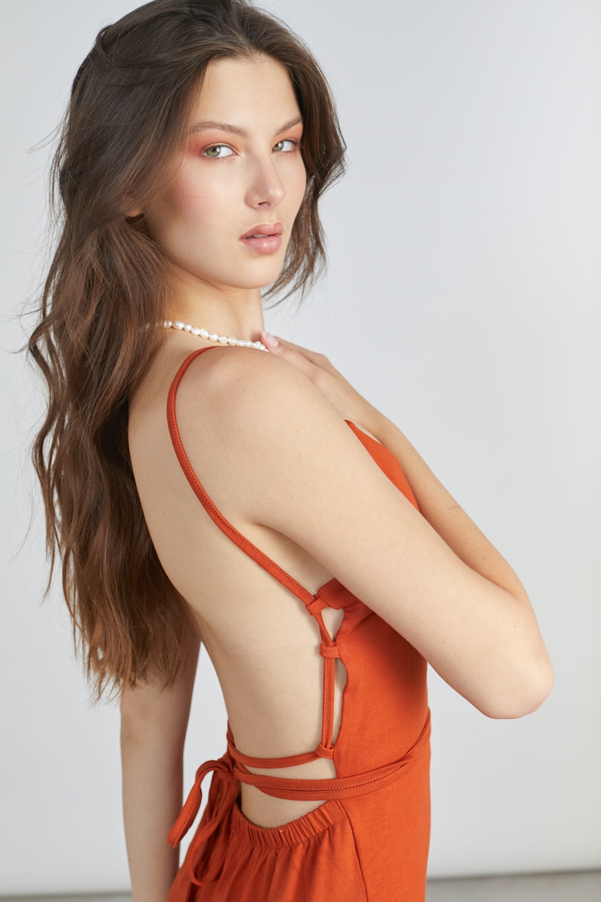 Kleid in Orange
