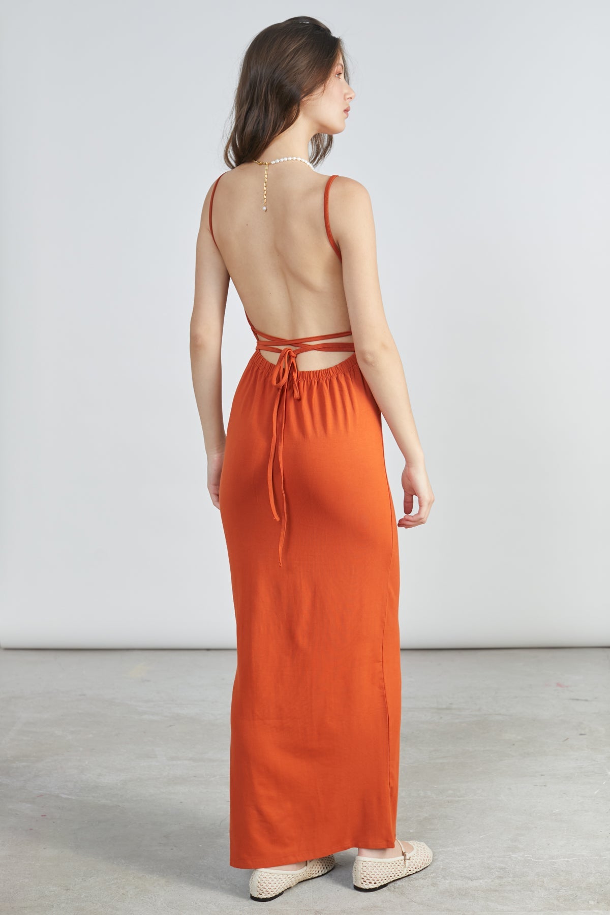 Kleid in Orange