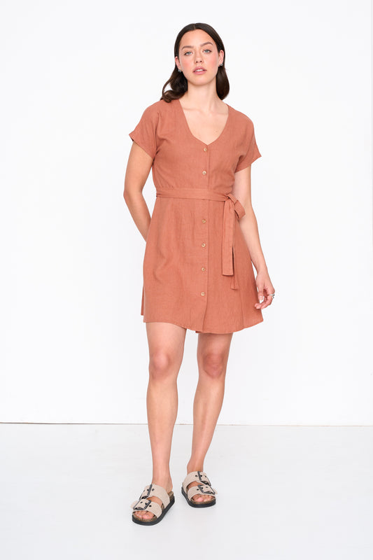 Kleid in Rost
