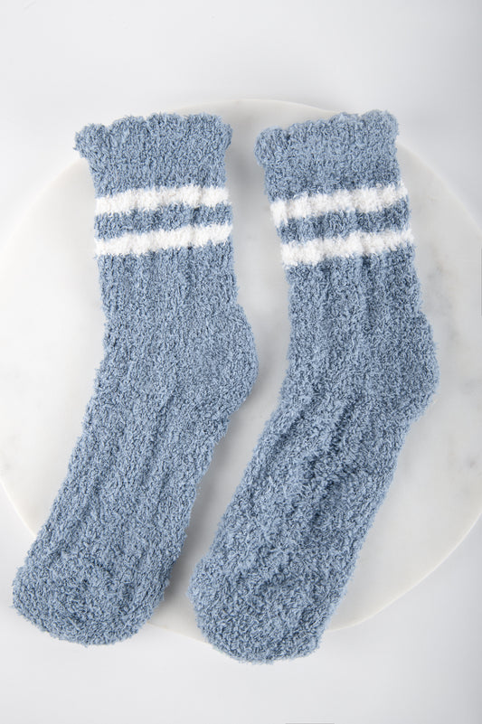 Socken mit Streifen