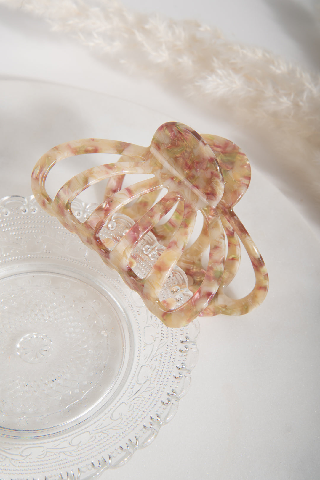 Haarklammer gemustert