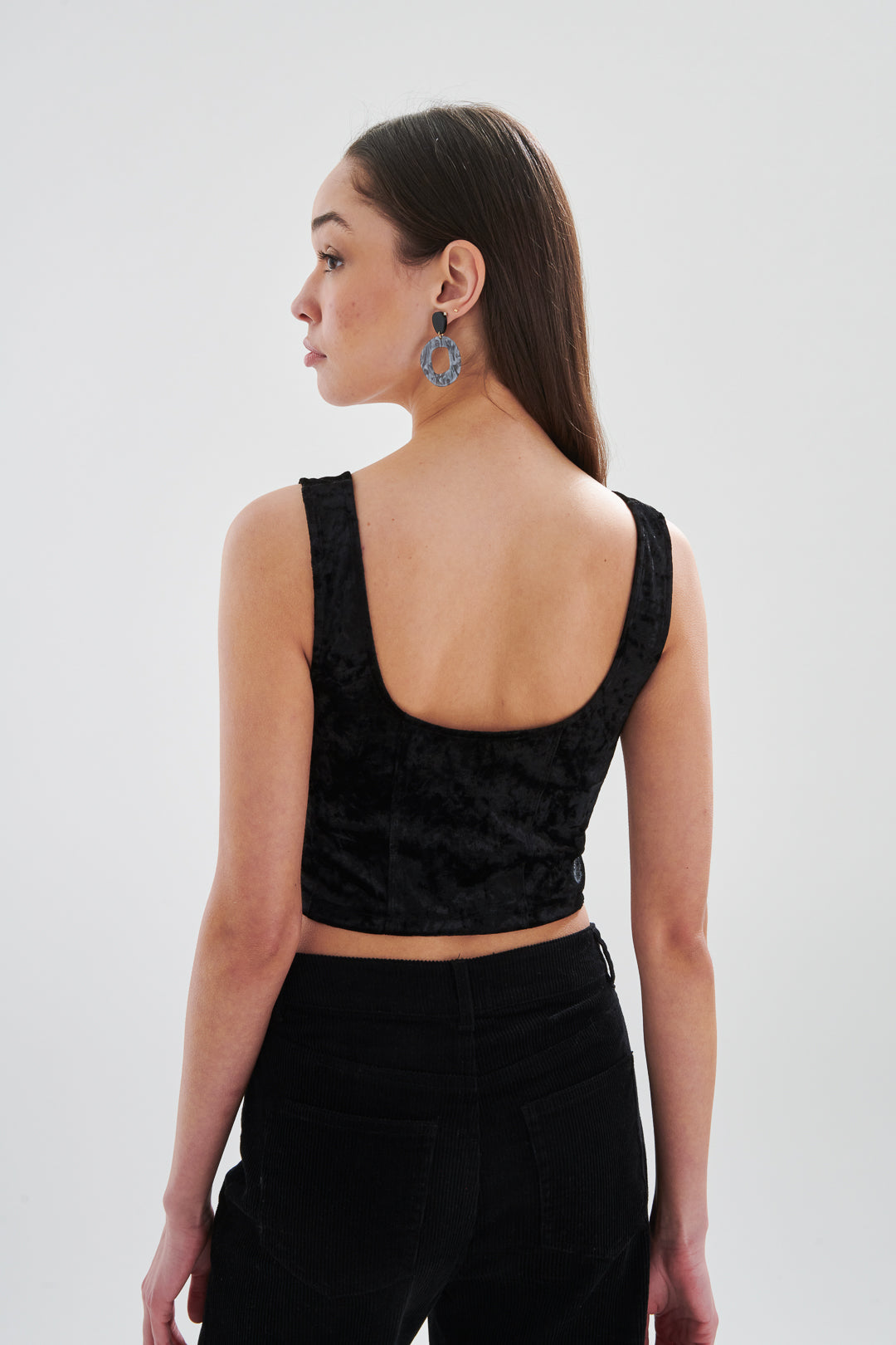 Shirt im Korsagen Stil