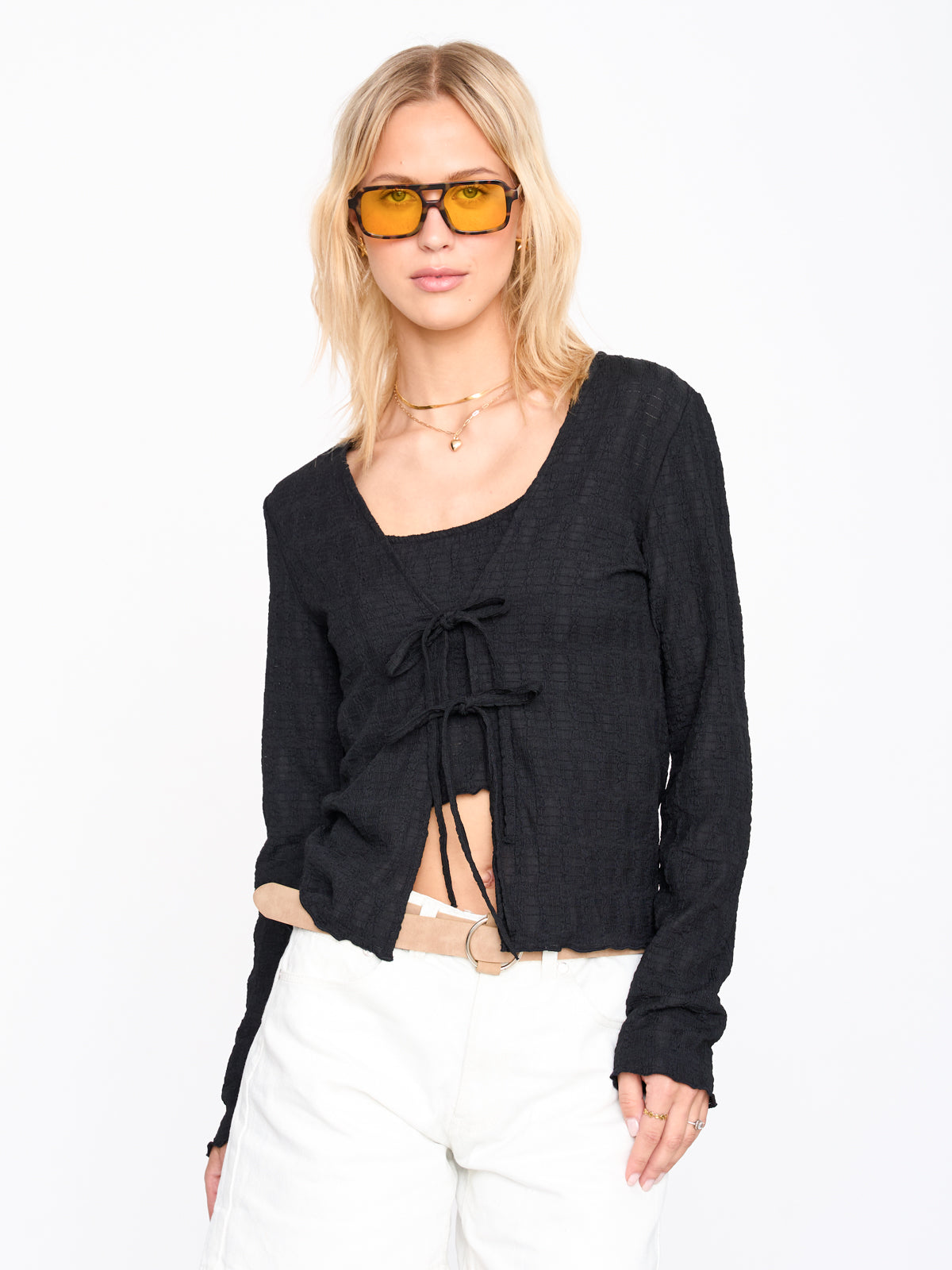 Shirt in Schwarz