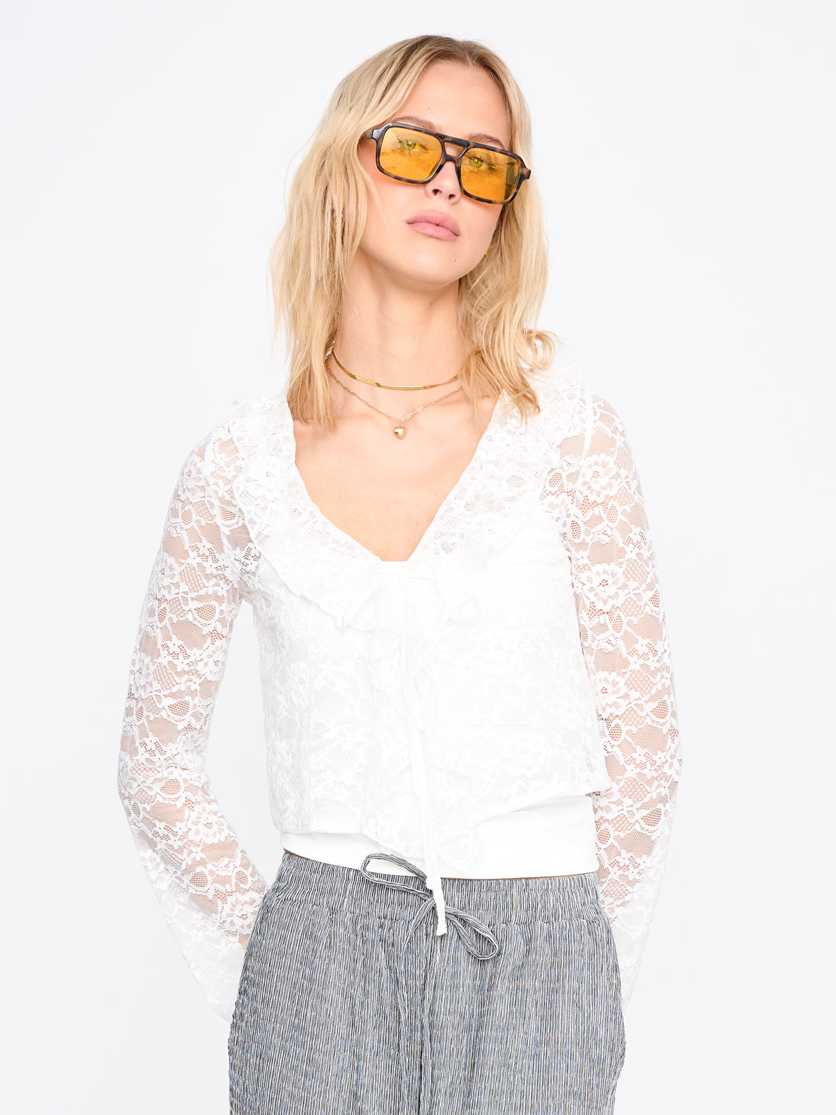 Shirt in Weiß