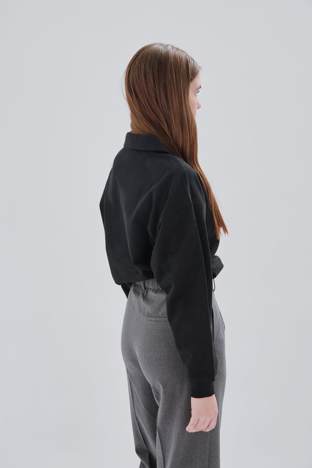 Sweatshirt mit Kragen