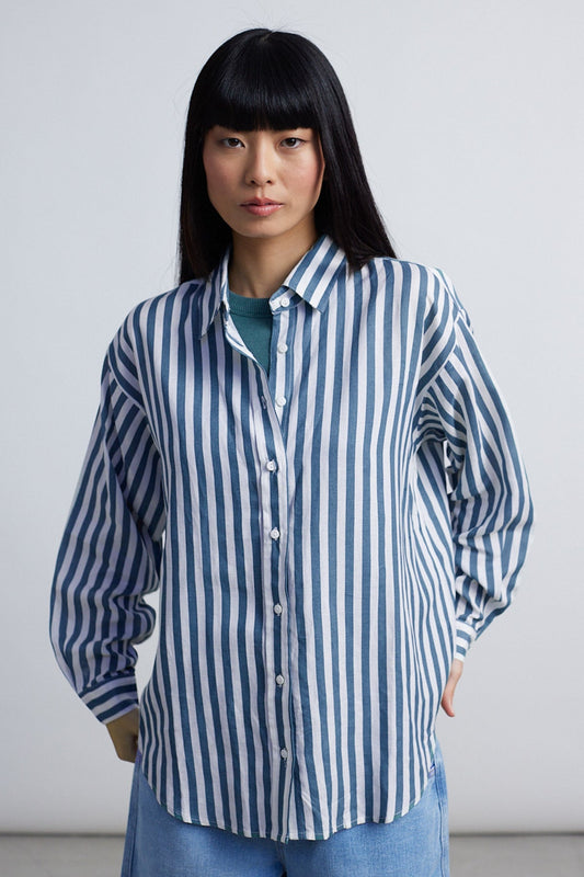 Bluse aus Baumwoll-Mix