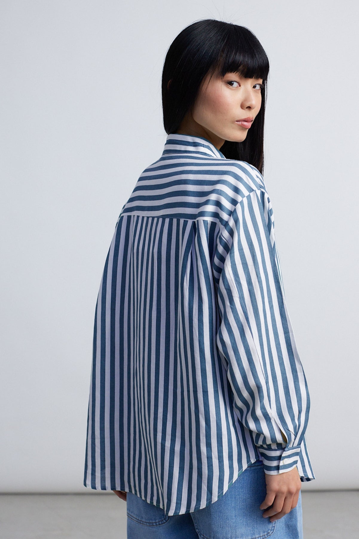 Bluse aus Baumwoll-Mix