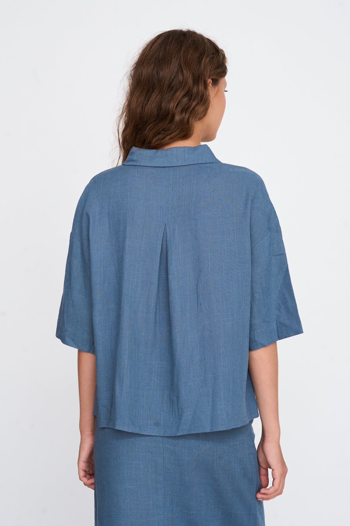 Bluse in Blau