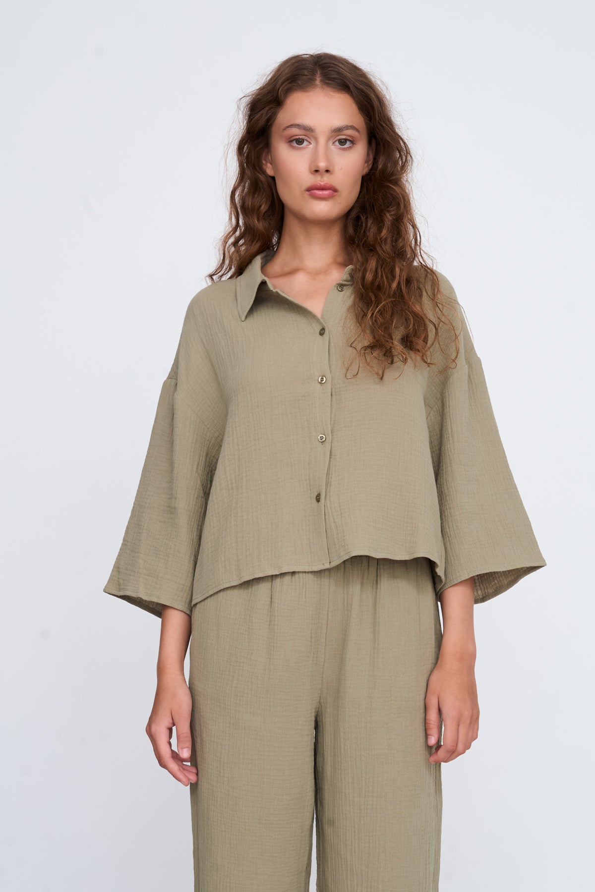 Bluse in Grün
