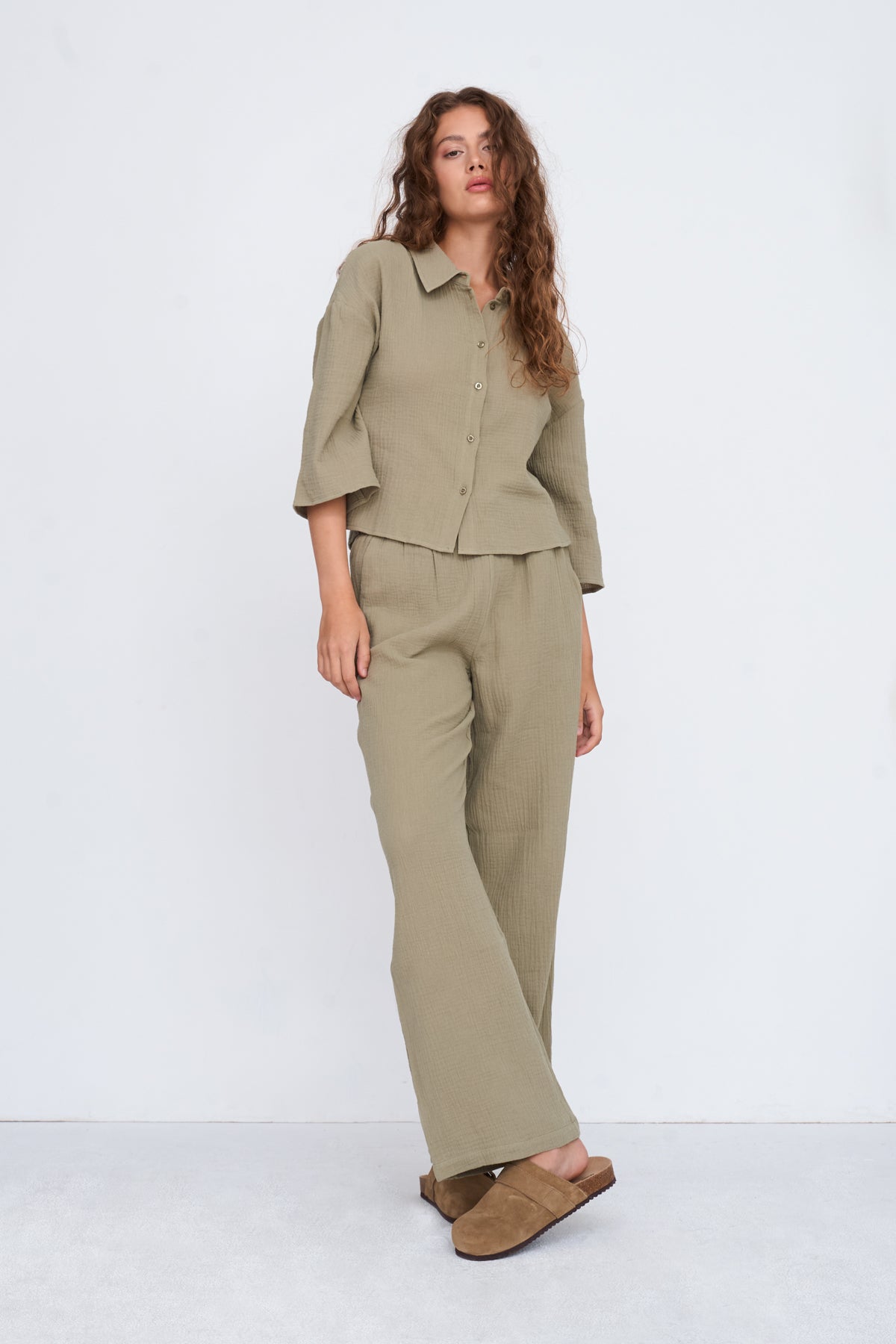 Bluse in Grün