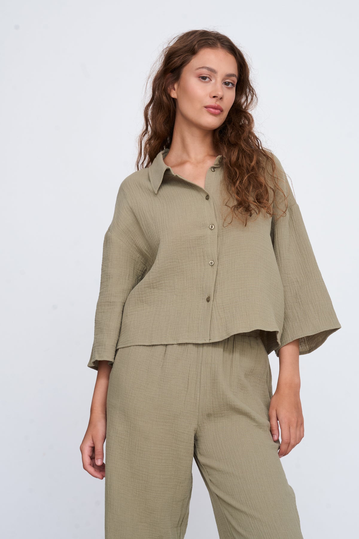 Bluse in Grün