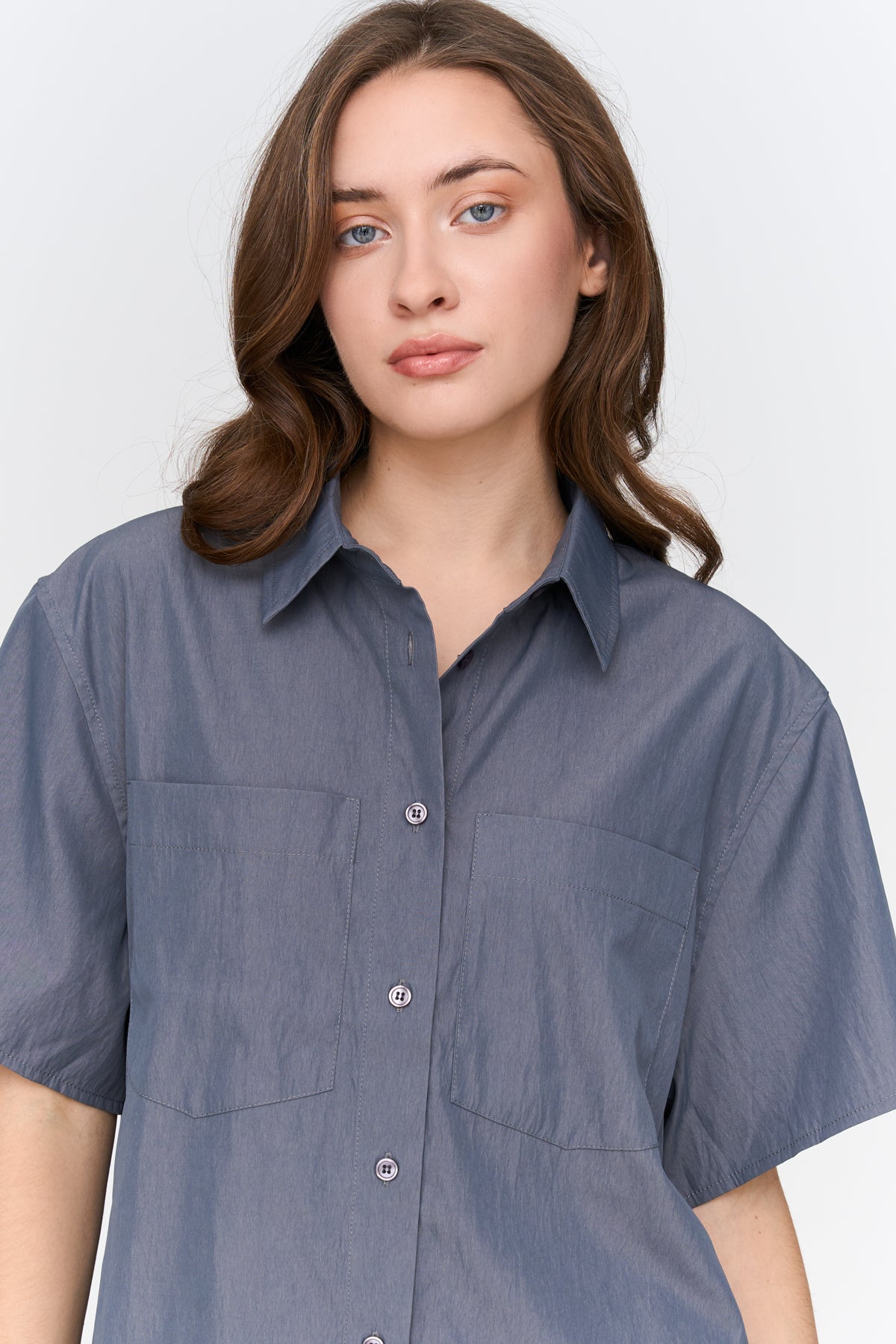 Bluse in Grau