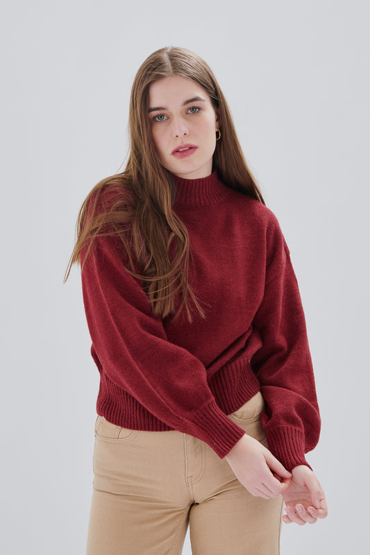 Pullover mit Stehkragen