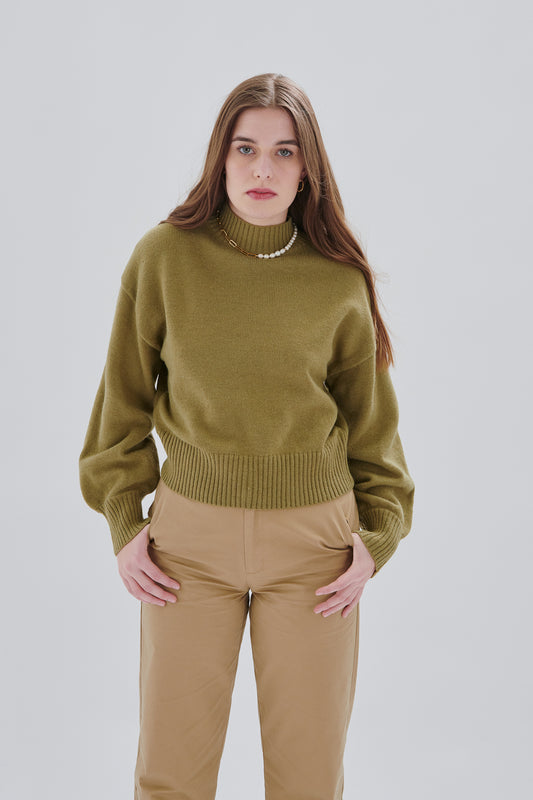Pullover mit Stehkragen