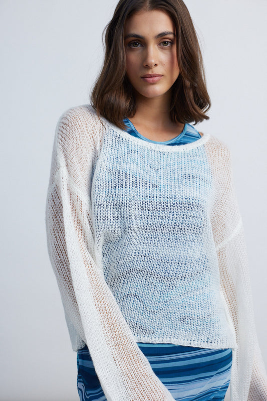 Pullover in Weiß
