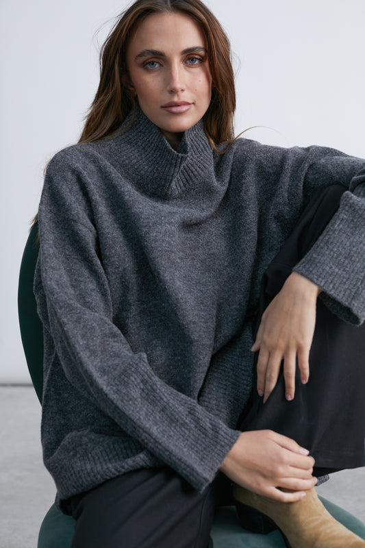 Pullover mit Rollkragen