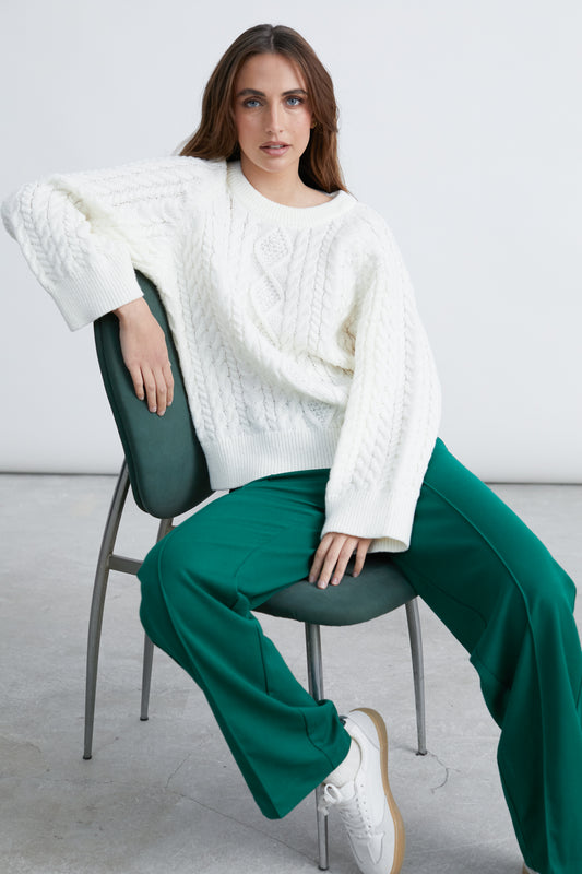 Pullover in Weiß
