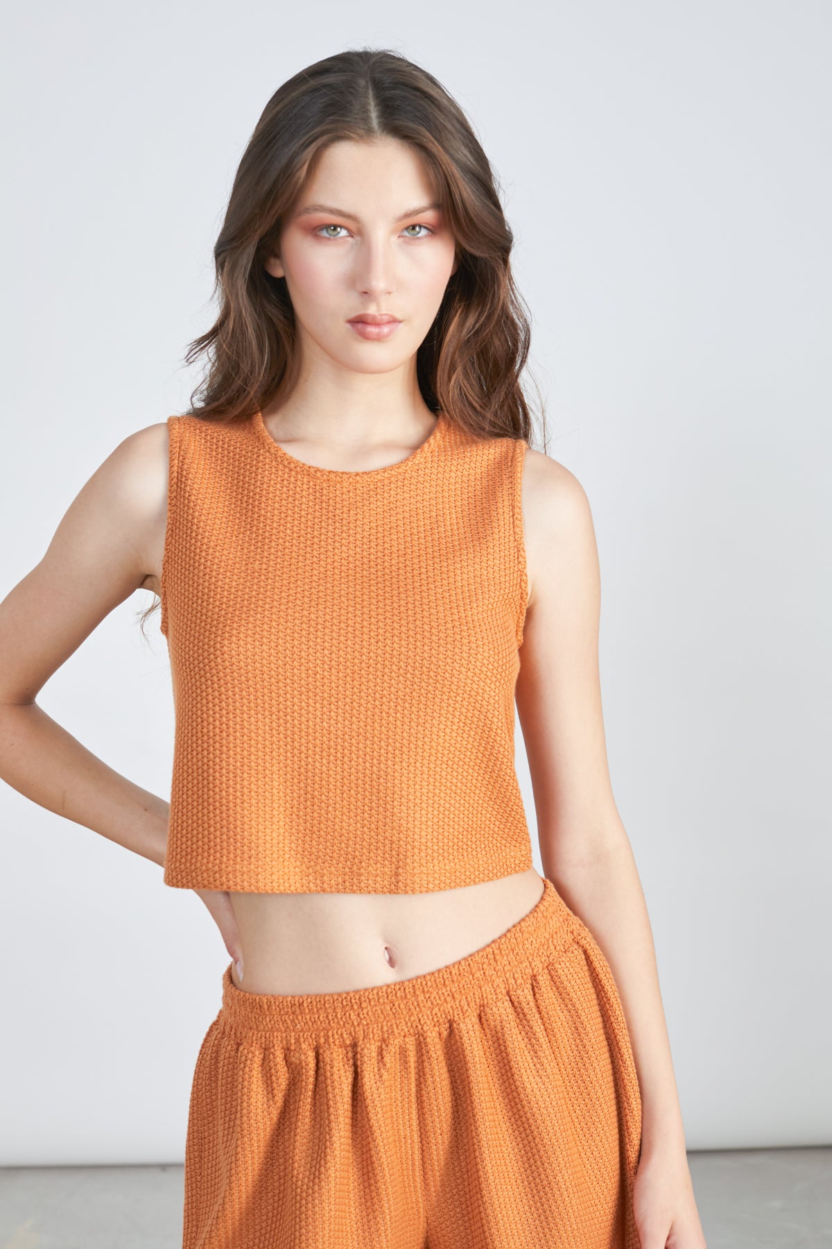 Top aus Strickstoff
