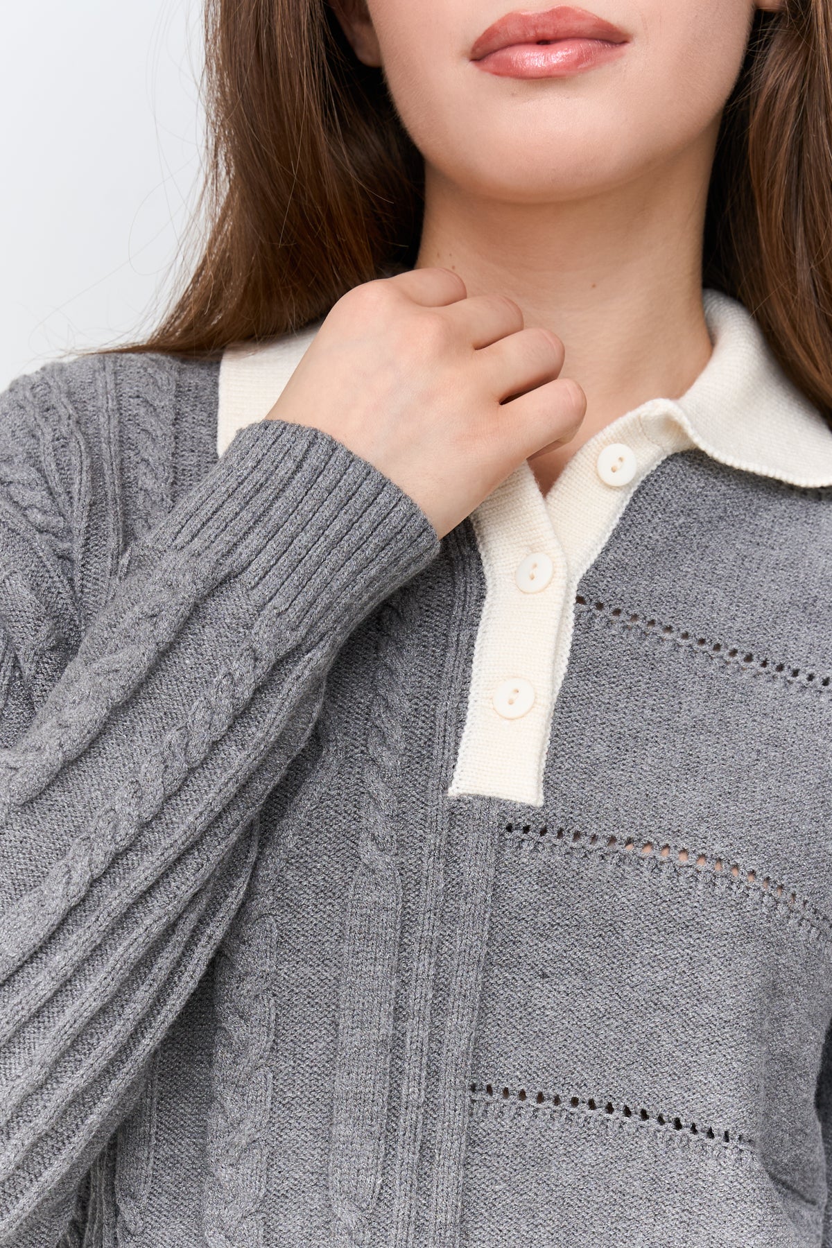 Pullover in Grau