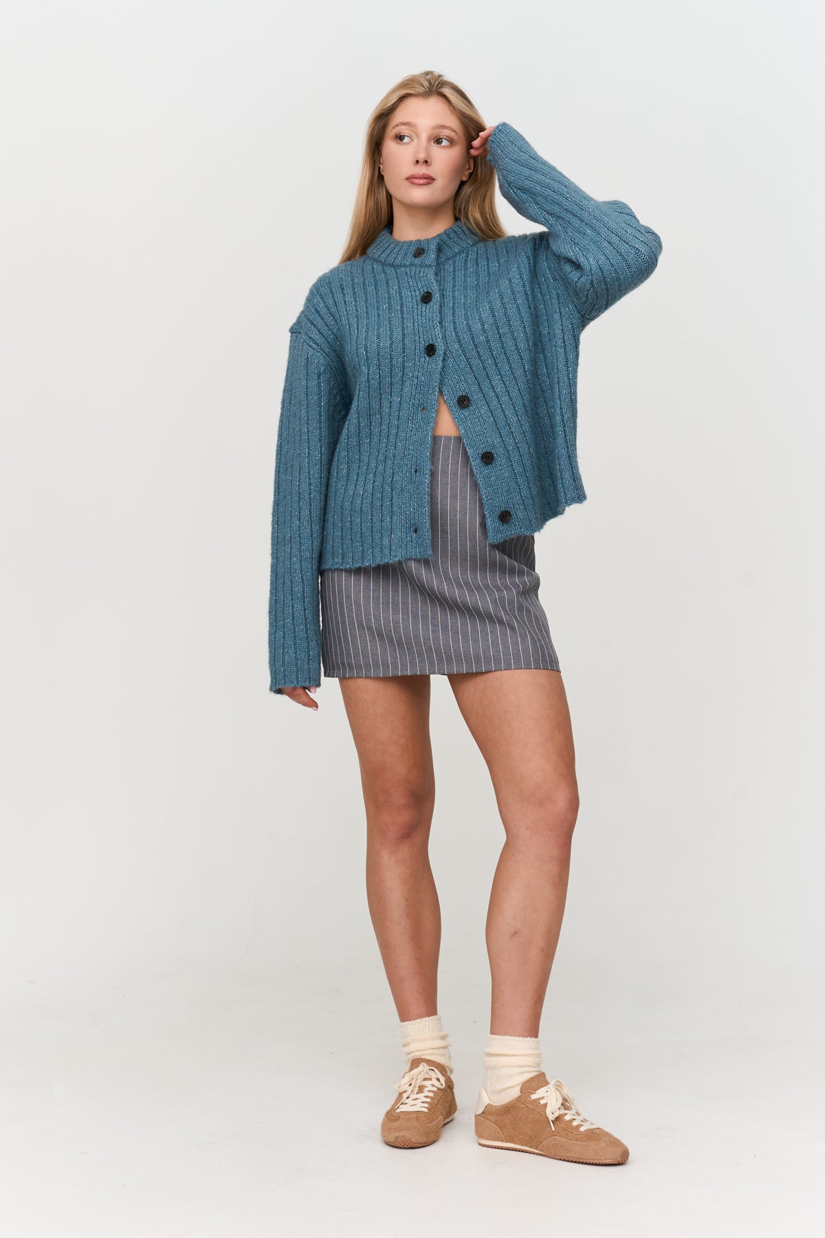 Cardigan in Blau