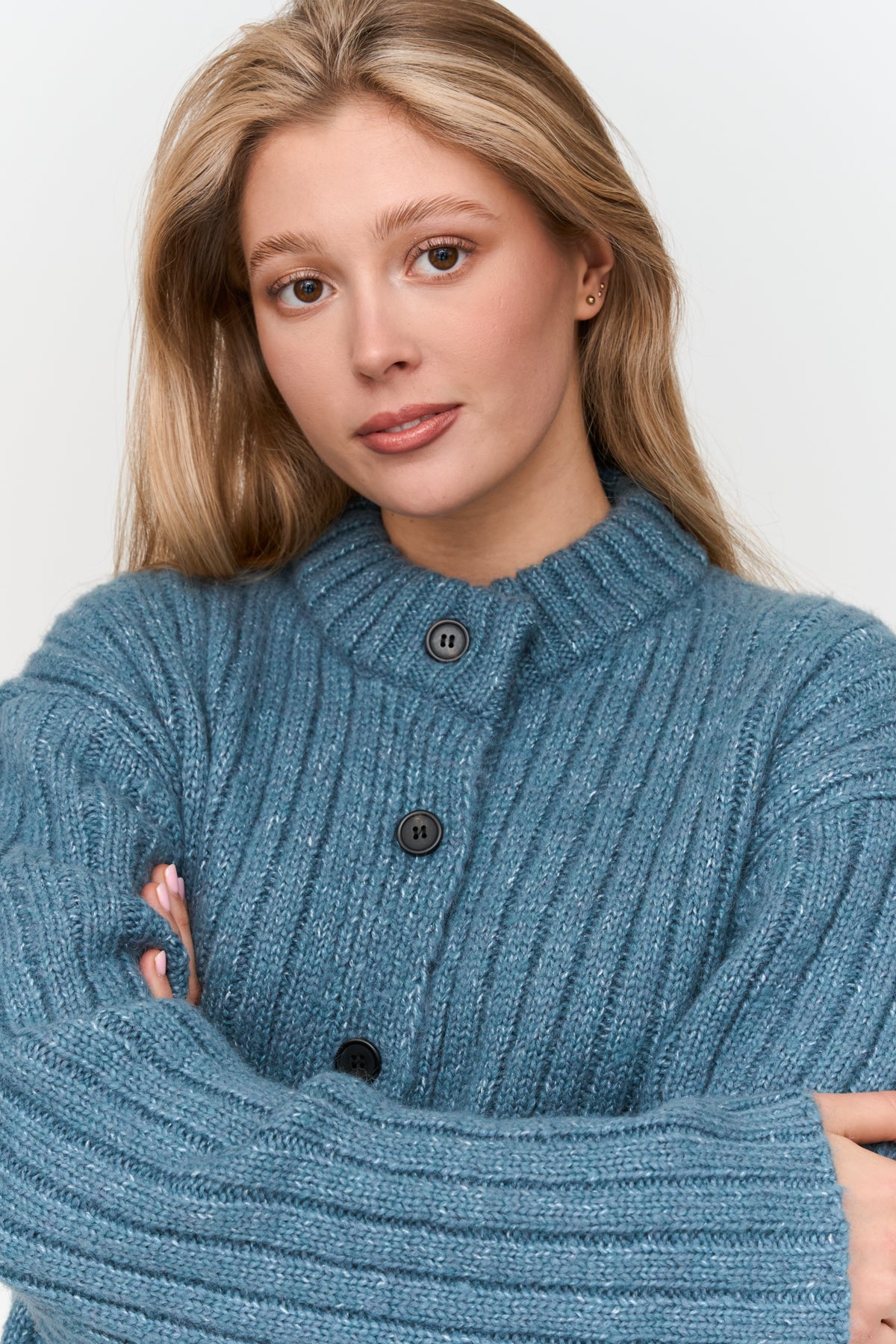 Cardigan in Blau