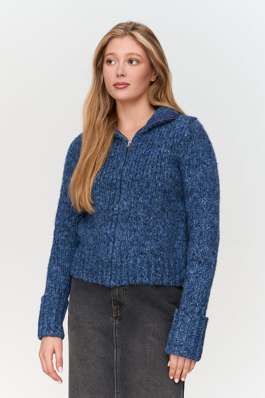 Cardigan in Blau